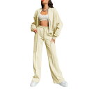 ジャージ レディース 上下セット ジップアップ スポーツウェア パンツ ウェア スウェット 上下 セットアップ 無地 トレーニングウェア 暖かい トップス 室内...