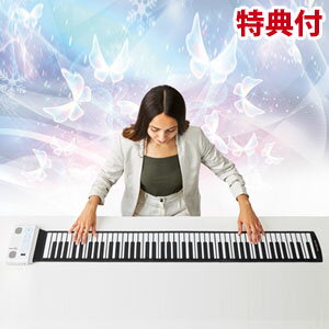 【在庫あり】＼ページ限定・マジッククロス付／　ハンドロールピアノ 88Kグランディア 【送料無料・保証付】 [専用ポーチ付き] ロールピアノ ロールアップピアノ おもちゃ 88鍵盤 テーブルピアノ