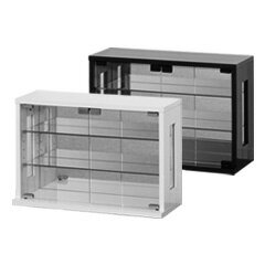 コレクションラック ガラス棚 ◆送料無料◆【クロシオ 卓上コレクションケース 横型】 ロータイプ ガラスケース コレクションケース フィギュアラック フィギュアケース 背面ミラー付き
