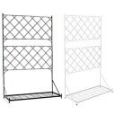 \ページ限定・マジッククロス付/ スチールフェンス 【送料無料】【プランター台付フェンス ロータイプ アーガイル IF-FP006】 アイアンフェンス 間仕切り