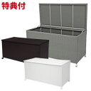 \ページ限定・マジッククロス付/ 【送料無料】 収納庫 RUD-2430 【開閉しやすいダンパー付き 屋外収納ストッカー】