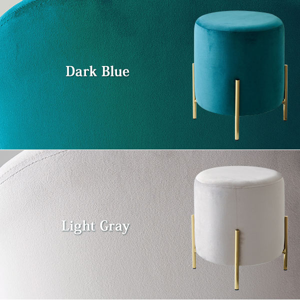 ＼ページ限定・マジッククロス付/ 北欧風スツール【スツール LS-4762】エレガント&ロマンチックな丸型椅子 [2]