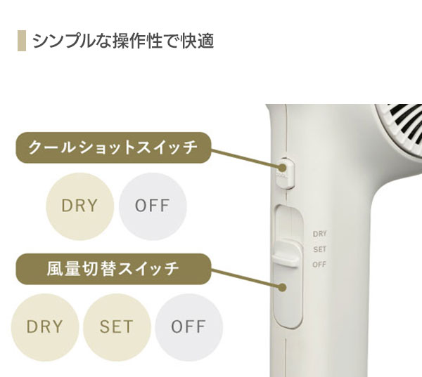 本格志向のシンプル軽量モデル【送料無料】【テスコム プロフェッショナル プロテクトイオン ヘアードライヤー Nobby by TESCOM NIB400A】