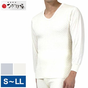 ＼ページ限定・マジッククロス付／ ひだまり極 男性用インナー【送料無料】【ひだまり健康肌着 極 紳士長袖U首シャツ】日本製 ニオイが気になる方におすすめ 消臭・抗菌防臭機能のある紳士用高機能インナー 加齢臭 汗の臭い 速乾・サラサラ 冷え防止 寒さ対策