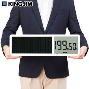 Rakuten - ＼ページ限定・マジッククロス付／　大画面タイマー【送料無料】【キングジム ビジュアルバータイマー 大型 VBT100-W】オフィス・会議室・プレゼン・ディスカッション・セミナーなどの時間管理に 時間の可視化ができる大型タイマー タイムキーパー KING JIM 目盛りシール