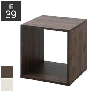 樂天商城 - ＼ページ限定・マジッククロス付／　オープン型キューブラック【送料無料】【カウンター上ラックシリーズ オープン】表からも裏からも使えるおしゃれなオープン型キューブボックス 見せる収納 組み合わせ自由 カウンター上収納ラック 木製 木目 推し祭壇 ARIZONA WW