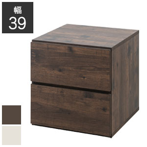 Rakuten - ＼ページ限定・マジッククロス付／　キューブボックス【送料無料】【カウンター上ラックシリーズ 引き出し2段】コーヒーポーションなどキッチン周りのちょっとした小物の収納に便利なキューブ型収納棚 ARIZONA WW カトラリー収納 連結用金具付属 カウンター上収納ラック 木製