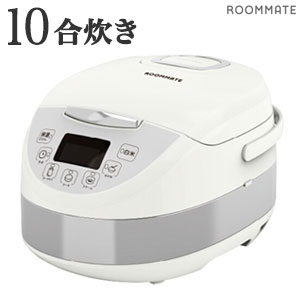 10合炊き炊飯器【送料無料】【一升炊き炊飯器 加楽炊き RM-248H-WH】白米もおかずもスイーツも作れるマルチな1升炊き炊飯ジャー 大家族やまとめ炊きに 白米 お粥 ケーキ 自家製ヨーグルト 蒸し料理 温野菜 大容量 専用スチーム皿付属 ヨーグルトメーカー 予約 保温 タイマー