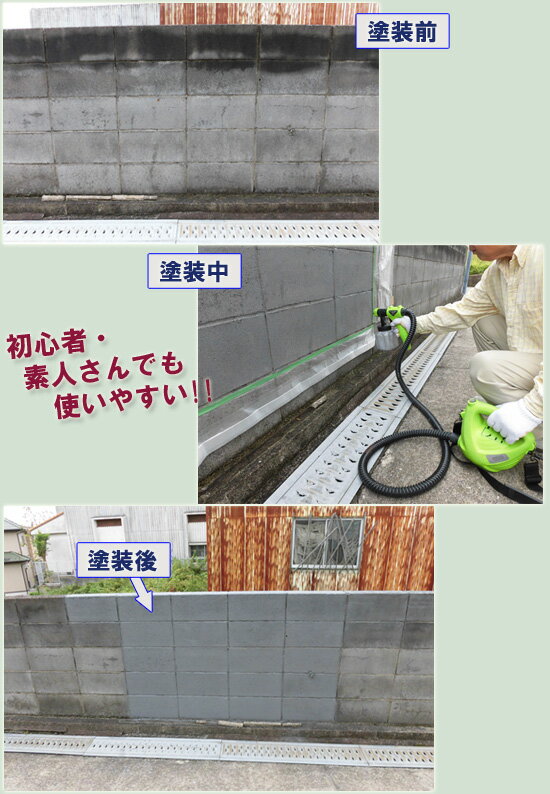 油性も水性塗料もできる塗装機 10391 【送料無料】 ［ペンキ塗り 電動 軽量 スプレーガン 電動塗装機 ペインター 小型塗装機 DIY 日曜大工 家庭用塗装機 コンパクト］