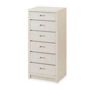 乐天商城 - 白雪 薄型 和モダンチェスト 幅40 ak-0011 【送料無料】 ［桐製チェスト 日本製 スリムチェスト 白家具 オシャレ 薄型 チェスト 6段 引き出し 小物収納 リビング収納 幅40］