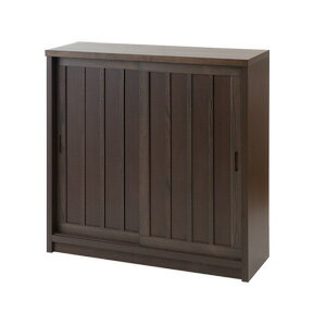 Rakuten - 日向 引き戸式 薄型 和モダンキャビネット 幅90 板扉 ak-0017 【送料無料】 ［幅90 桐キャビネット 日本製 引戸キャビネット スタイリッシュ 薄型キャビネット 引き戸 収納］