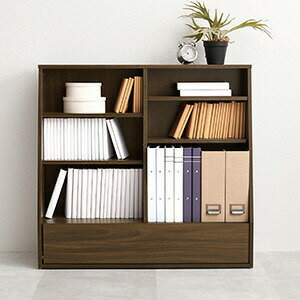 ＼ページ限定・マジッククロス付／ ロータイプ ブックラック 幅90 コミック約230冊収納 RCC-1907