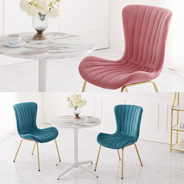 ＼ページ限定・マジッククロス付/ マーブルテーブル&ベロアチェア 3点セット LT-4931-63-S [3]