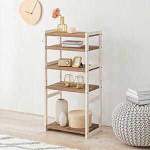 ＼ページ限定・マジッククロス付／　ロータイプ シューズラック 幅45 可動棚5段 MSS-6710