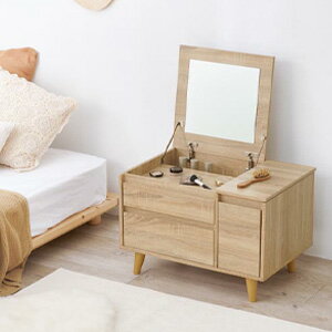 コスメテーブル 幅60 RD-1409 【送料無料】 ［メイクテーブル 幅60 木目調 コスメテーブル]