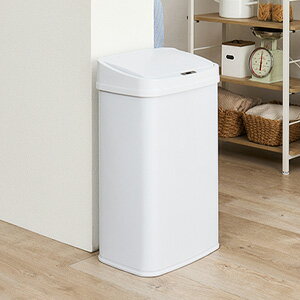 Rakuten - ＼ページ限定・マジッククロス付／　センサー付きゴミ箱 縦開き 50L MG-5330 【送料無料】 ［電池式 自動ごみ箱 大容量]