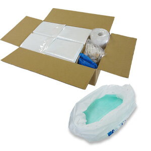 ＼ページ限定・マジッククロス付／　ユニトイレパック薄型使い捨て100枚入り消耗品セット UPS-100S 【送料無料】 ［簡単 薄型トイレパック 使い捨て]