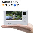 【在庫あり】\ページ限定・マジッククロス付/ ポータブルTV 【送料無料】【エコラジネオ】 スマホ充電 防災ラジオ 防災テレビ コンパクト 手回し充電 AC電源...