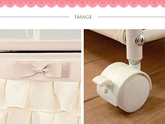 ＼ページ限定・マジッククロス付／　【送料無料】【ハンガーラック ピンク カーテン付き KHR-3162PI】スチール製ハンガーラック コートハンガー カーテン付き