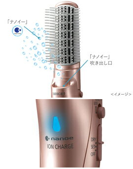 \ページ限定・マジッククロス付/ カールドライヤー★送料無料★【パナソニック くるくるドライヤー ナノケア EH-KN8B-PN】ナノイー ヘアードライヤー
