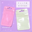 2枚 10×6cm ラッピング袋 ギフト袋 クリア ラッピング チャック袋 ピンク グリーン