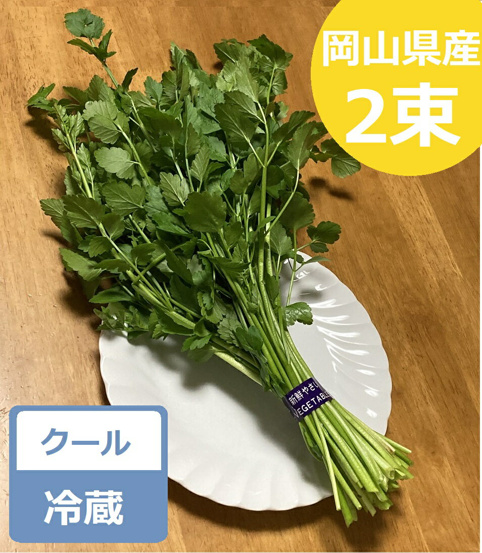 楽天handmade＆zakka_soillせり　200g　岡山県産 緑黄色野菜　野菜　香野菜　鍋に　天ぷらに　3セット限定