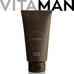 VITAMAN ヴァイタマン シェイブジェル 150ml メンズ 男性用 保湿 潤い 敏感肌 スキンケア 天然 オーガニック 男性特有の肌のために開発されたシェービングジェル