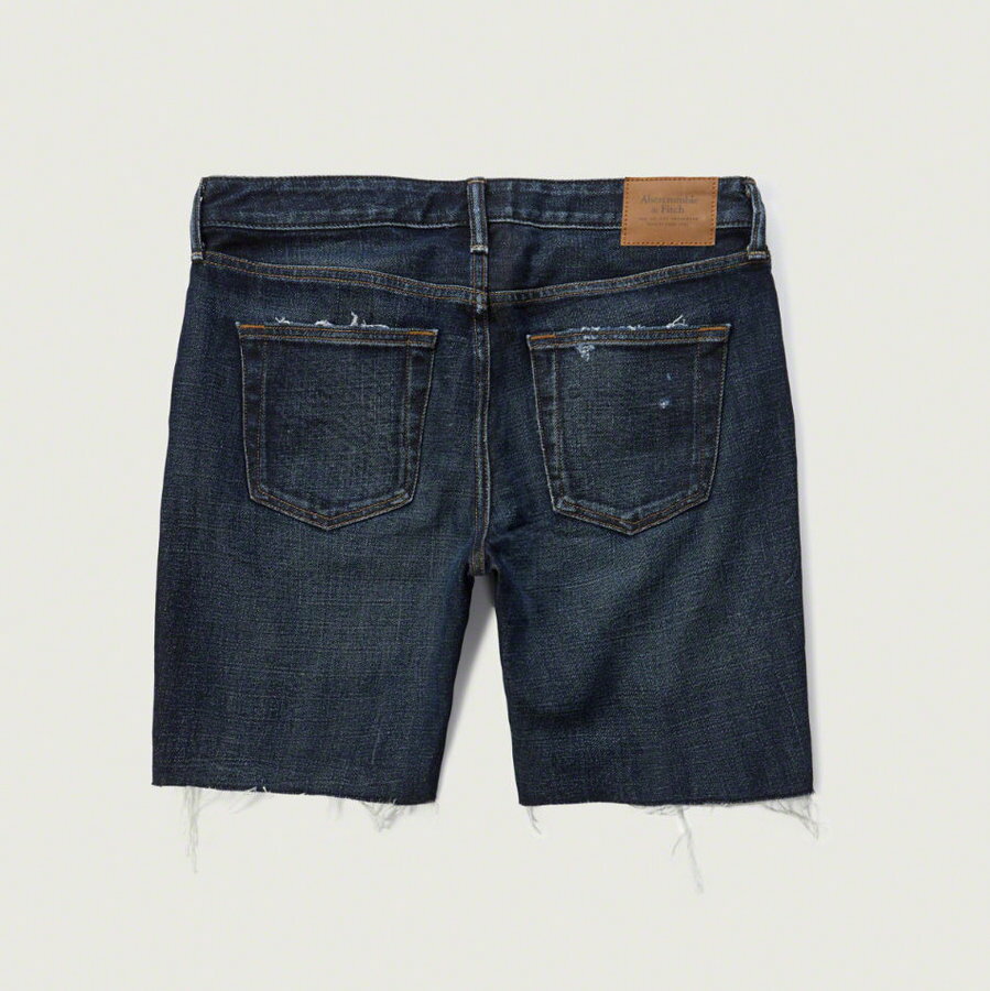 【新品】アバクロ【Mensメンズ】デニムショーツ/DARK DESTROY【Denim Shorts】【9
