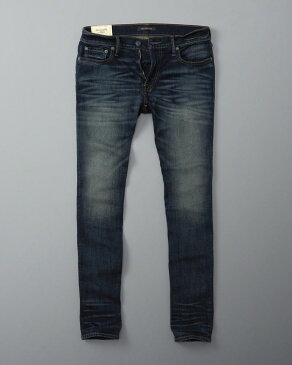 ◆【送料無料】【新品】アバクロ【Mensメンズ】スキニーストレッチジーンズ/Dark Wash【Color:276】【Skinny Iconic Jeans】【デニム】【Abercrombie&Fitch】【本物保証】