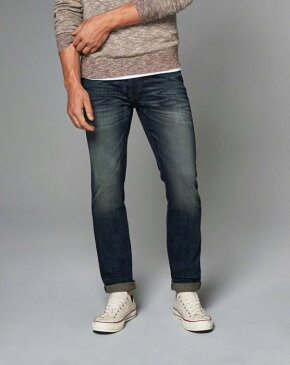 ◆【送料無料】【新品】アバクロ【Mensメンズ】スキニーストレッチジーンズ/Dark Wash【Color:276】【Skinny Iconic Jeans】【デニム】【Abercrombie&Fitch】【本物保証】