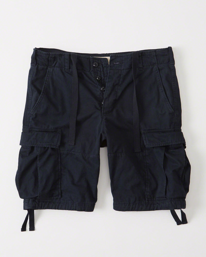 【5/17 13時~エントリーでP20倍】 Abercrombie＆Fitch (アバクロンビー＆フィッチ) カーゴショーツ (Cargo Shorts) メンズ (Navy) 新品