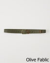 アバクロ ベルト（レディース） ◆【新品】アバクロ【Mensメンズ】ファブリックベルト/Olive【Fabric Belt】【Abercrombie＆Fitch】【本物保証】