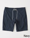 Abercrombie＆Fitch (アバクロンビー＆フィッチ) ライナー付き ストレッチ ボードショーツ (水着) (Classic Boardshorts) メンズ (Navy) 新品 (Long)