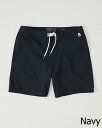 Abercrombie＆Fitch (アバクロンビー＆フィッチ) ライナー 裏地付き ストレッチ ボードショーツ (水着) (Classic Boardshorts) メンズ (Navy) 新品