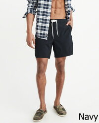 Abercrombie&Fitch(アバクロンビー&フィッチ)ライナー裏地付きストレッチボードショーツ(水着)(ClassicBoardshorts)メンズ(Navy)新品