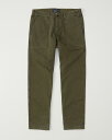 Abercrombie＆Fitch (アバクロンビー＆フィッチ) ファティーグパンツ（コットンパンツ） (Athletic Slim Utility Pants) メンズ (Olive) 新品