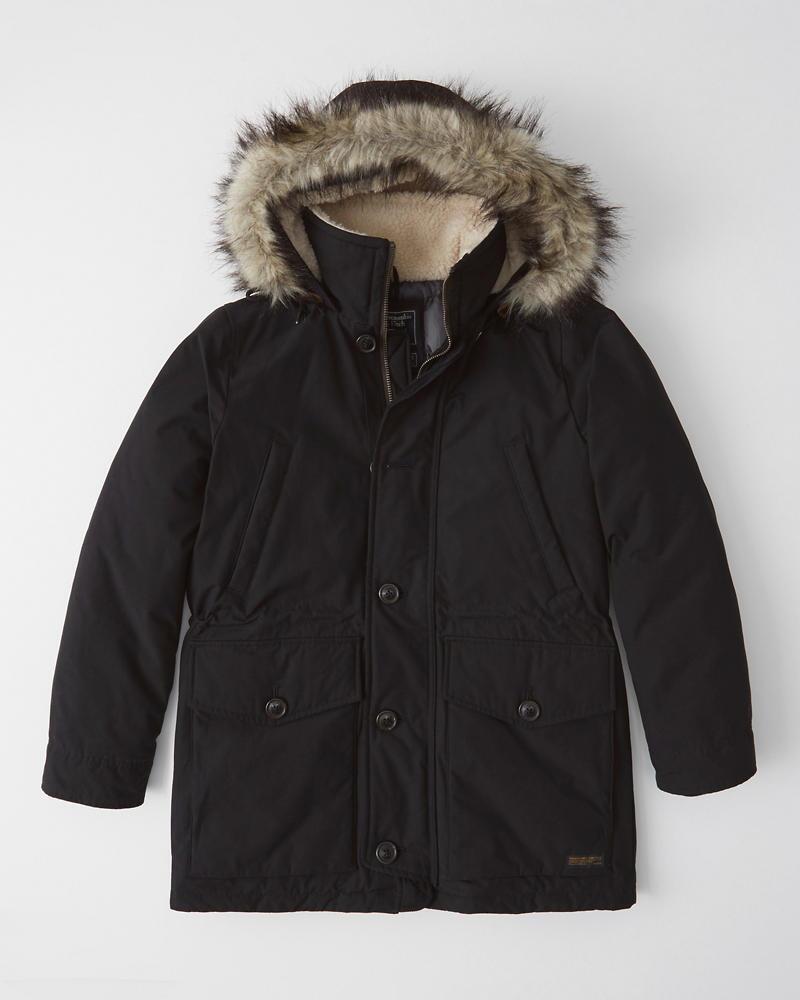 【簡単 エントリーで必ずP10倍】 Abercrombie＆Fitch (アバクロンビー＆フィッチ) ウルトラ ダウンパーカー (Ultra Parka) メンズ (Black) 新品