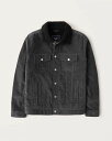 アバクロンビー＆フィッチ [エントリーでP最大13倍] Abercrombie＆Fitch (アバクロンビー＆フィッチ) コ ーデュロイ ジャケット (Collar corduroy Jacket) メンズ (Black) 新品