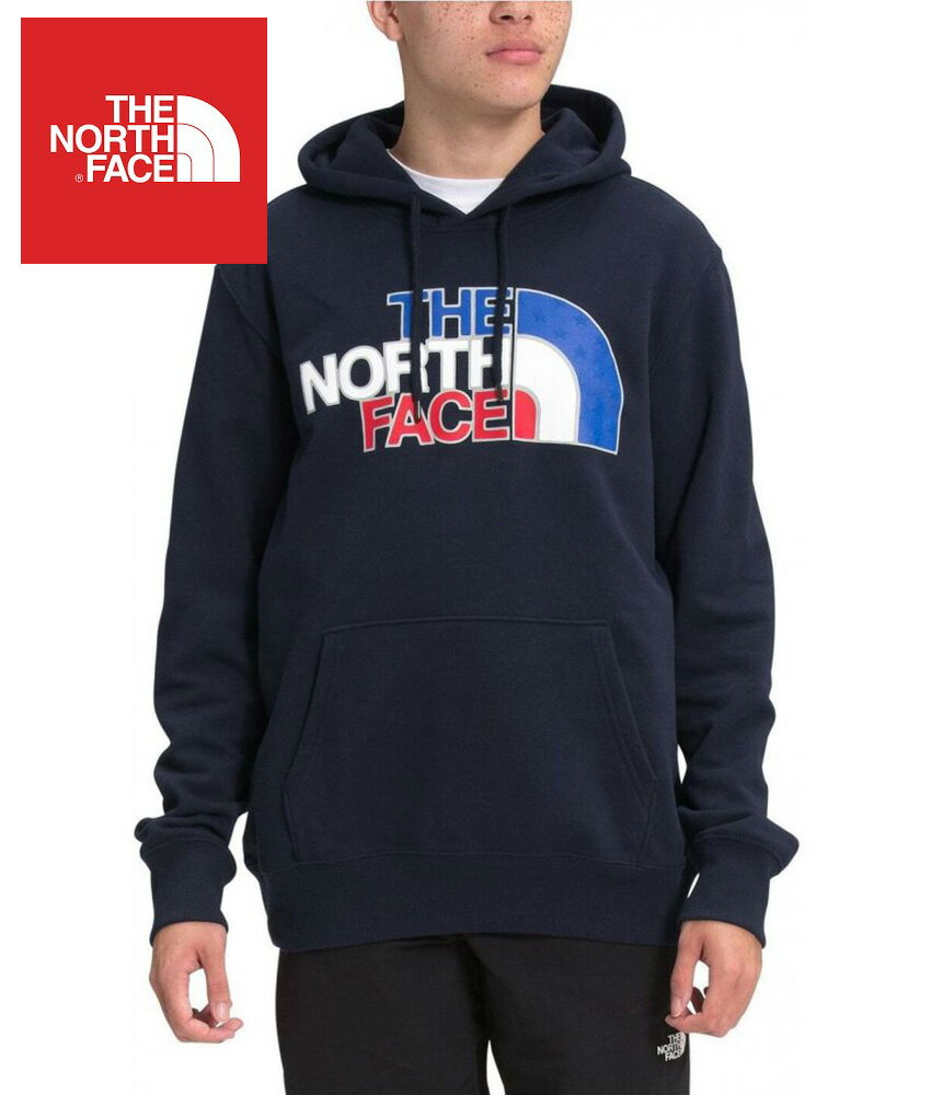 【エントリーでP10倍】 The North Face (ザ ノースフェイス) ロゴプリント プルオーバー スウエット フーディー パーカー (USA Box Pullover Hoodie)メンズ (Aviator Navy) 新品 EU/USAモデル 2023秋冬