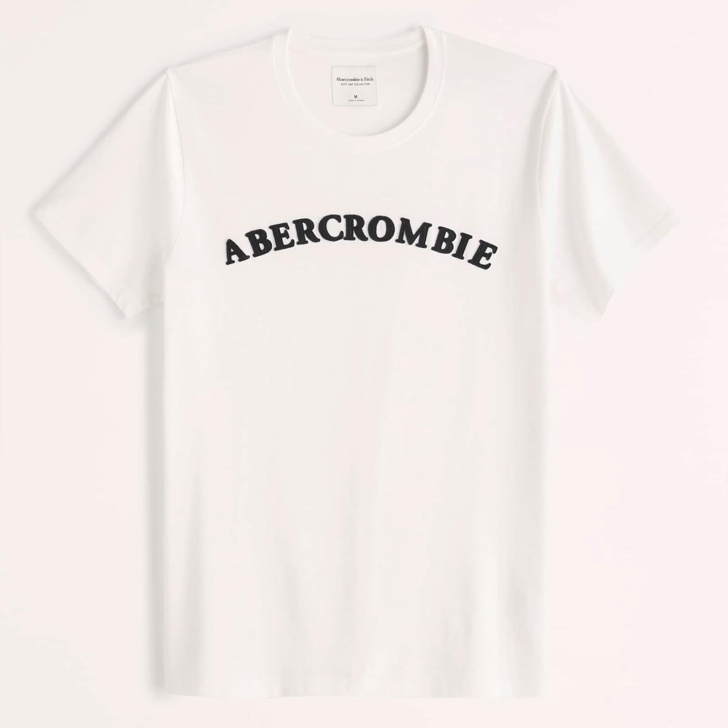 アバクロンビー&フィッチ Tシャツ メンズ 【5/17 13時~エントリーでP20倍】 Abercrombie＆Fitch 正規品 (アバクロンビー＆フィッチ) ロゴアップリケ Tシャツ (Short-Sleeve Logo Tee) メンズ (White) 新品