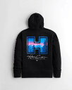 HOLLISTER Co. (zX^[) SOtBbN vI[o[ p[J[ (Logo Graphic Hoodie) Y (Black) Vi