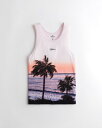 [エントリーでP最大13倍]HOLLISTER Co. (ホリスター) グラフィック タンクトップ （graphic Tank top）メンズ (Pink) 新品