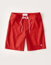 [5/1 10~Gg[Pő13{]AbercrombieFitch (AoNr[tBb`) [XhJ Xgb` {[hV[c () (Classic Boardshorts) Y (Red) Vi