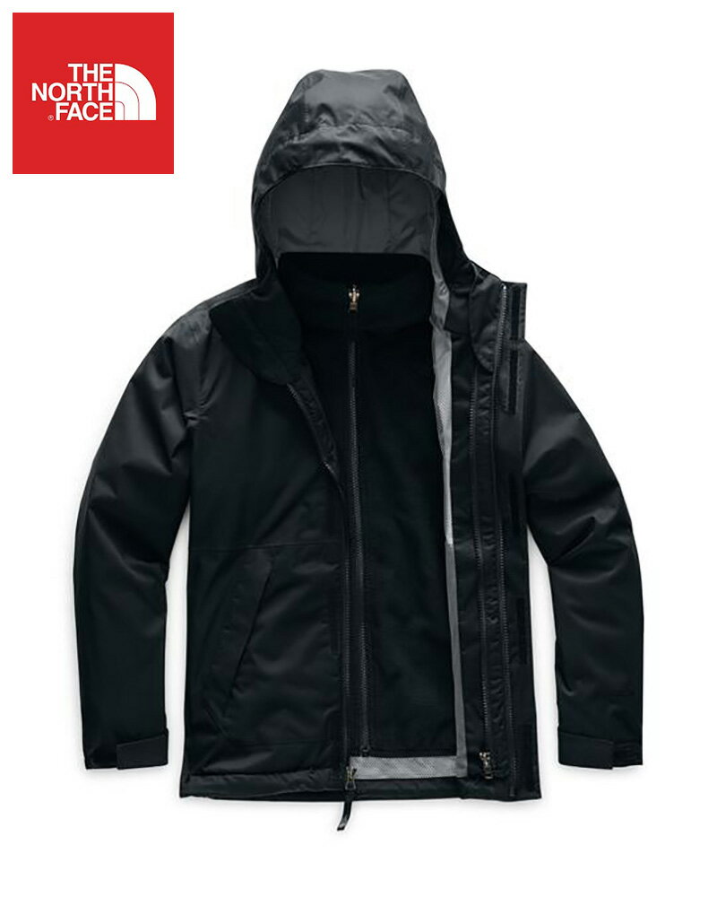 楽天TAG-楽天市場店【簡単!!エントリーで必ずP10倍】 The North Face （ザ・ノースフェイス） USAモデル ボルテックストリクライメイトジャケット （Vortex Triclimate Jacket）キッズ （Black） 撥水加工 新品 EU/USAモデル 2023秋冬