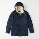 AbercrombieFitch (AoNr[tBb`) gbLOWPbgij(Sherpa Trekking Parka) Y (Navy) Vi