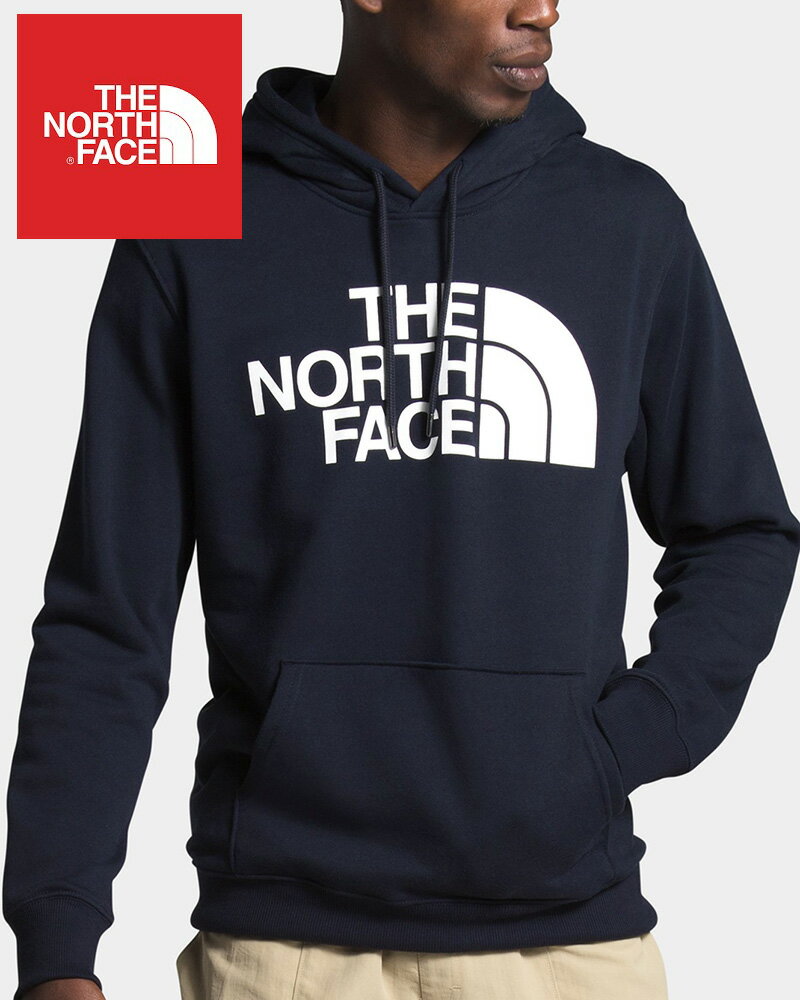 【エントリーでP10倍】 The North Face (ザ ノースフェイス) ロゴプリントプルオーバー スウエット フーディー パーカー(Half Dome Pullover Hoodie)メンズ (Aviator Navy/White) 新品 EU/USAモデル 2023秋冬