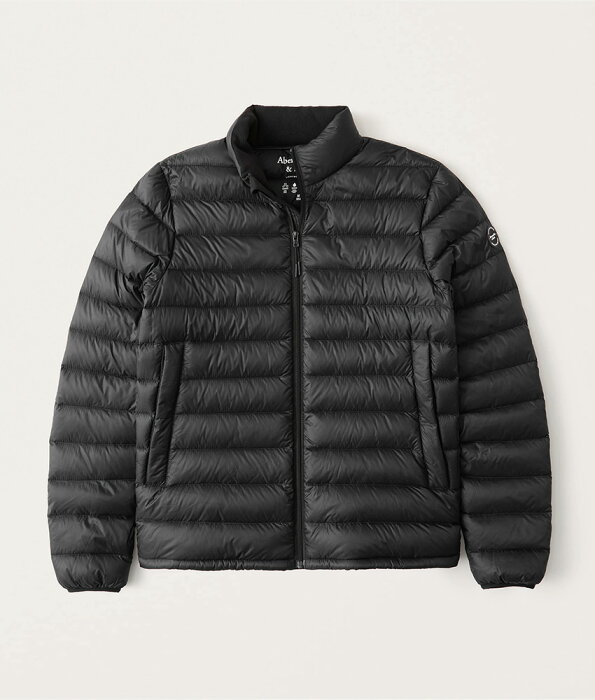 Abercrombie＆Fitch (アバクロンビー＆フィッチ) ストレッチ モックネック ダウンジャケット(Stretch Mockneck Down Jacket) メンズ（長袖）(Black) 新品