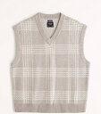 アバクロンビー＆フィッチ Abercrombie＆Fitch (アバクロンビー＆フィッチ) オーバーサイズ Vネックケーブルニット セーターベスト (Oversized V-Neck Sweater Vest) メンズ (Beige) 新品