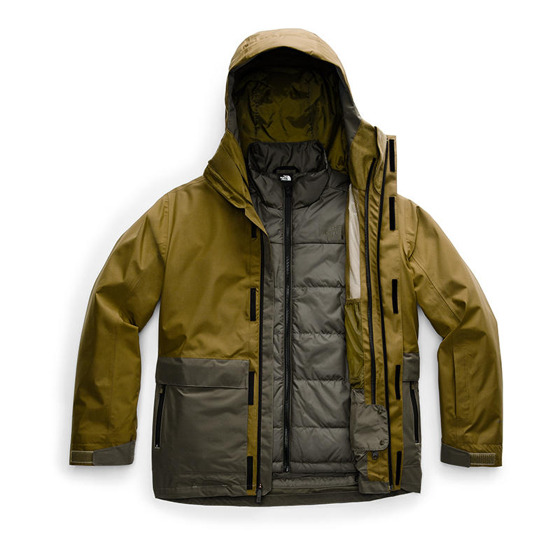  THE NORTH FACE ザノースフェイス USAモデル 3WAYジャケット クレメント トリクライメイト ジャケット (Clement Triclimate Jacket) メンズ (FIR GREEN/NEW TAUPE GREEN) 撥水加工 新品 EU/USAモデル 2023秋冬