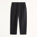 アバクロンビー＆フィッチ Abercrombie＆Fitch (アバクロンビー＆フィッチ) リラックス クロップ スニーカーパンツ (Relaxed Cropped Sneaker Pants メンズ (Black) 新品